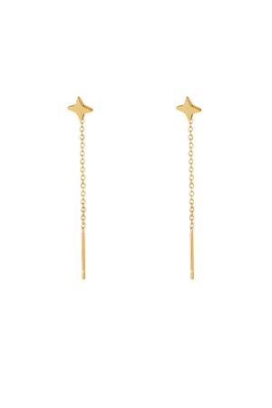 Boucles D'oreilles Chaîne En Acier Inoxydable Diamant h5