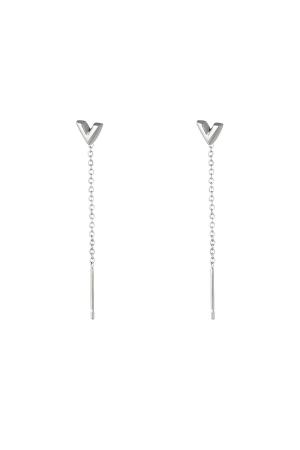 Boucles D'oreilles Chaîne En Acier Inoxydable Flèche h5 