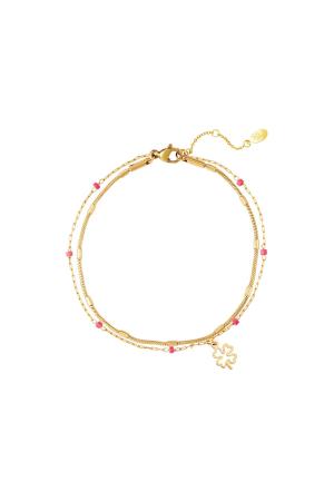 Bracelet Porte-Bonheur Noir Acier Inoxydable h5 