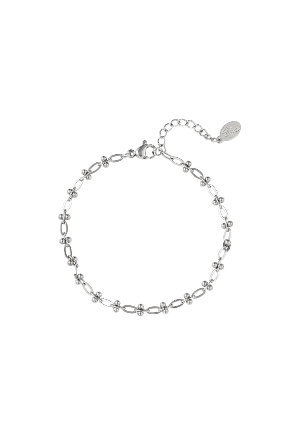 Bracelet En Acier Inoxydable Argenté 