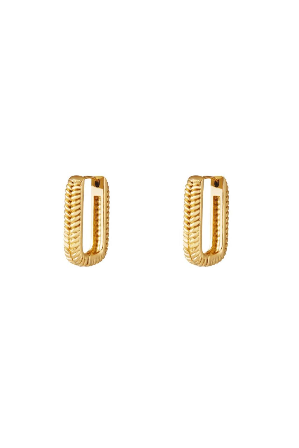 Boucles D'oreilles Rectangle Tissé Petit Acier Inoxydable