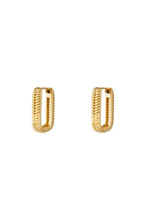 Boucles D'oreilles Rectangle Tissé Petit Acier Inoxydable h5