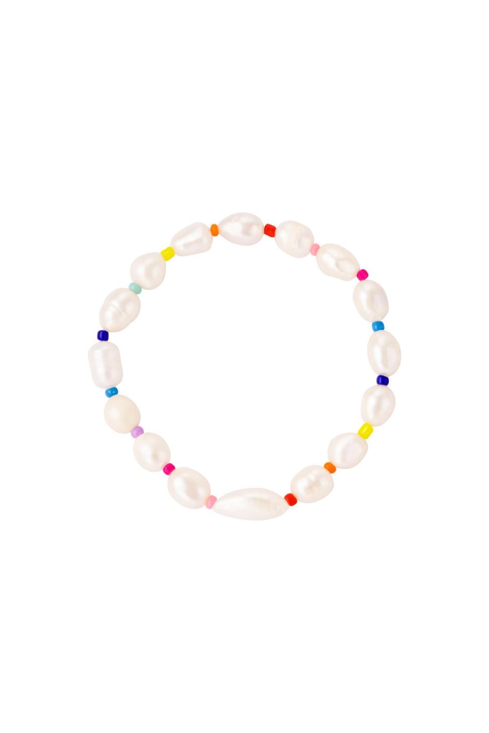 Bracelet Perles Et Perles Multicouleur 