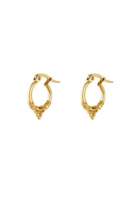 Boucles d'oreilles style vintage Acier inoxydable
