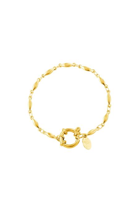 Bracelet chaîne ovale Couleur or Acier inoxydable