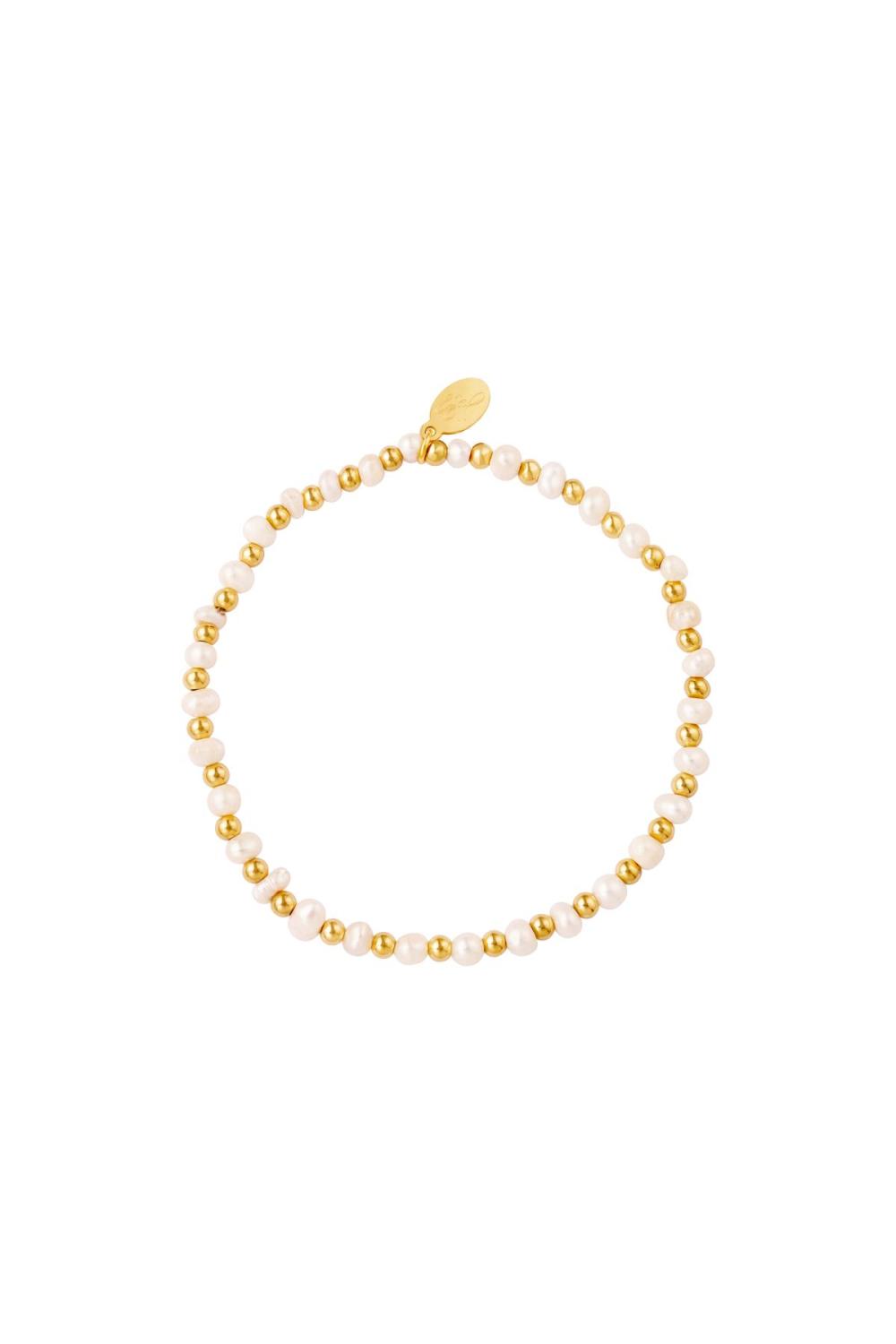 Bracelet De Perles En Acier Inoxydable 