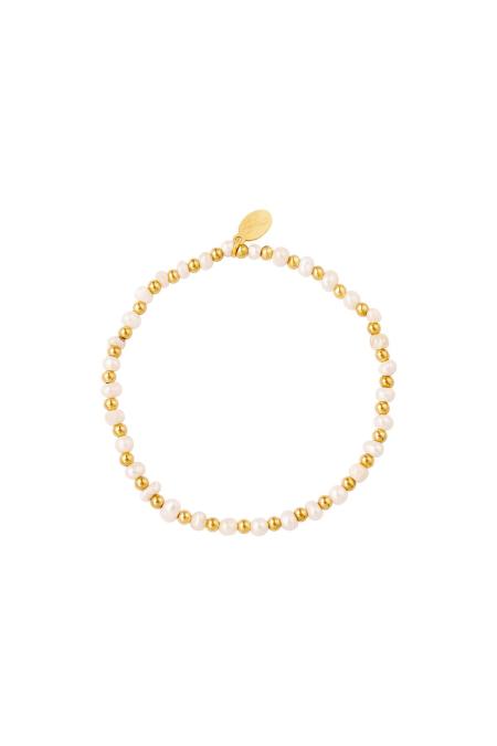 Bracelet de perles en acier inoxydable