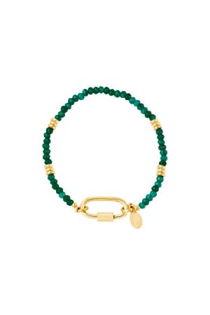 Bracelet Avec Fermoir Mousqueton Orange Stone (Pack With Plastic Bag) h5