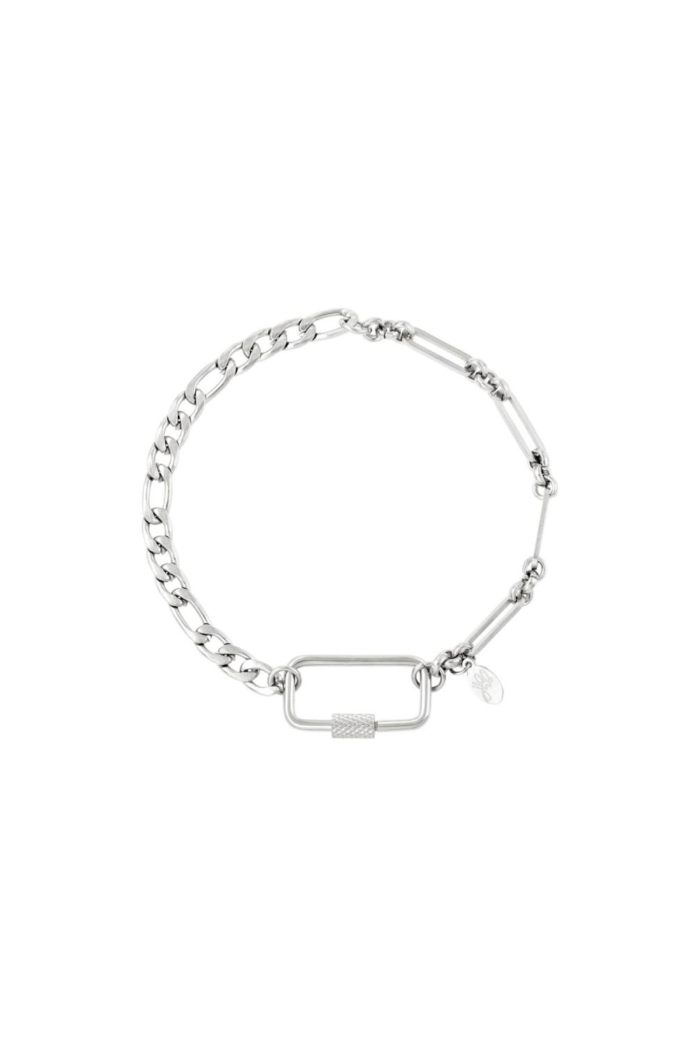 Bracelet En Acier Inoxydable Argenté