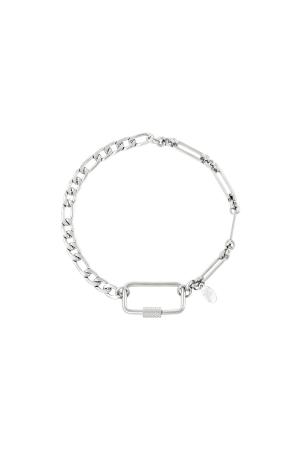 Bracelet En Acier Inoxydable Argenté h5