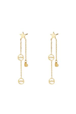 Boucles D'oreilles Étoile Filante Acier Inoxydable h5