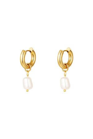 Boucles D'oreilles En Acier Inoxydable Perles Simples h5 