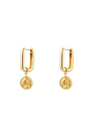 Boucles D'oreilles Rose Acier Inoxydable h5