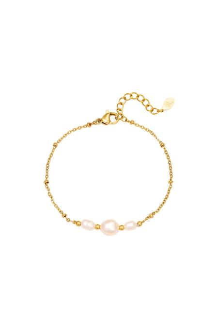 Le bracelet brille de mille feux Couleur or Acier inoxydable