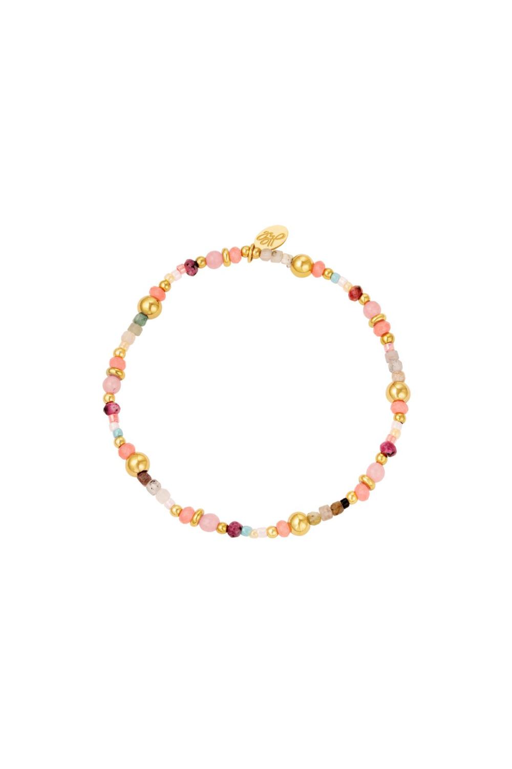 Bracelet Perlé Rose Stone 
