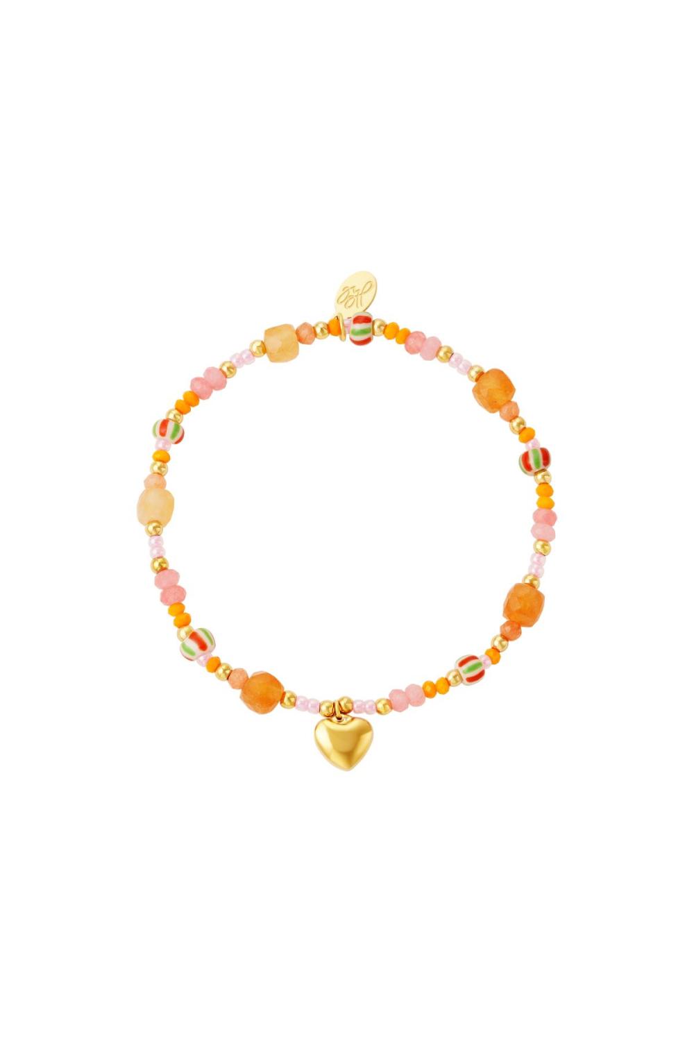 Bracelet Perlé Rosé Stone