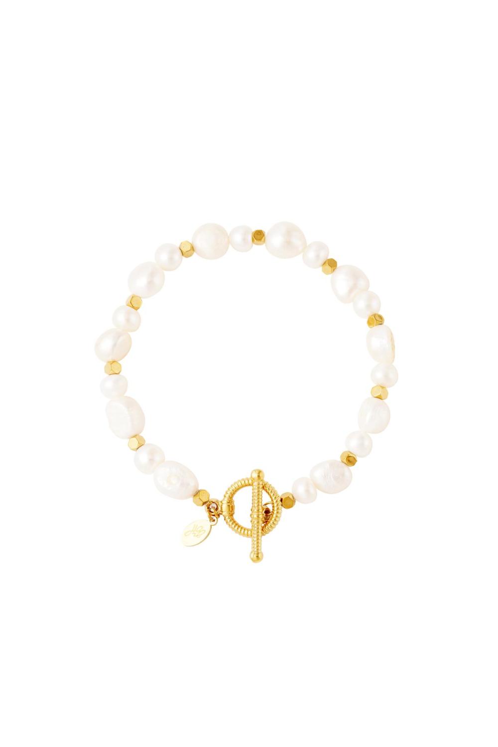 Perles De Bracelet En Acier Inoxydable Couleur Or