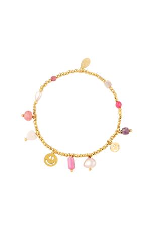 Perles De Bracelet En Acier Inoxydable Couleur Or h5