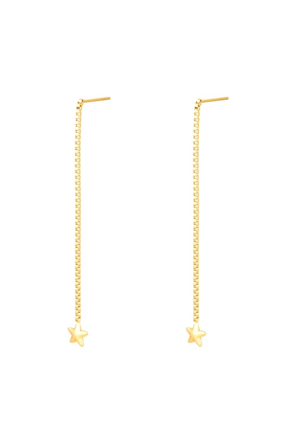 Boucles D'oreilles Acier Inoxydable Étoile 
