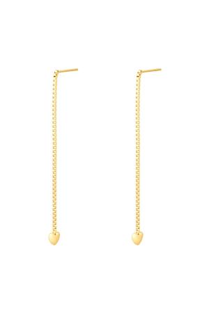 Boucles D'oreilles Coeur En Acier Inoxydable h5 