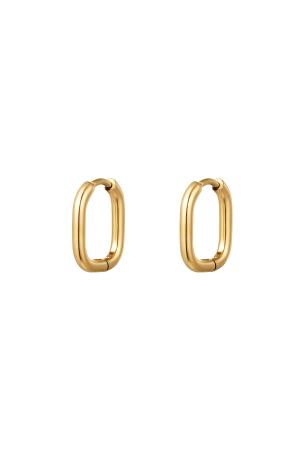 Boucles D'oreilles Classiques - Petit Acier Inoxydable h5 