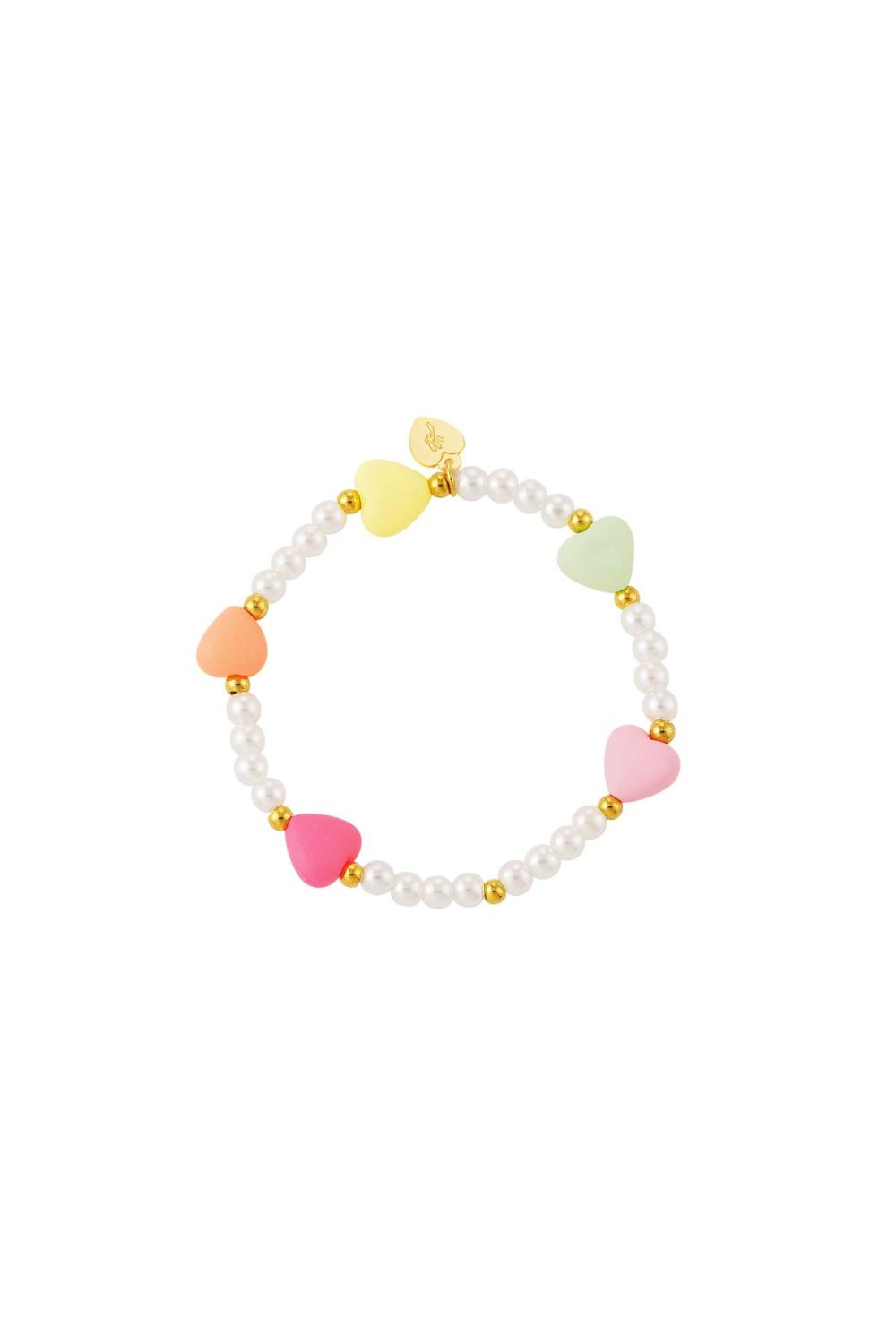 Bracelet Perles D'amour Collection Mère-Fille - Enfants Multicouleur Acier Inoxydable
