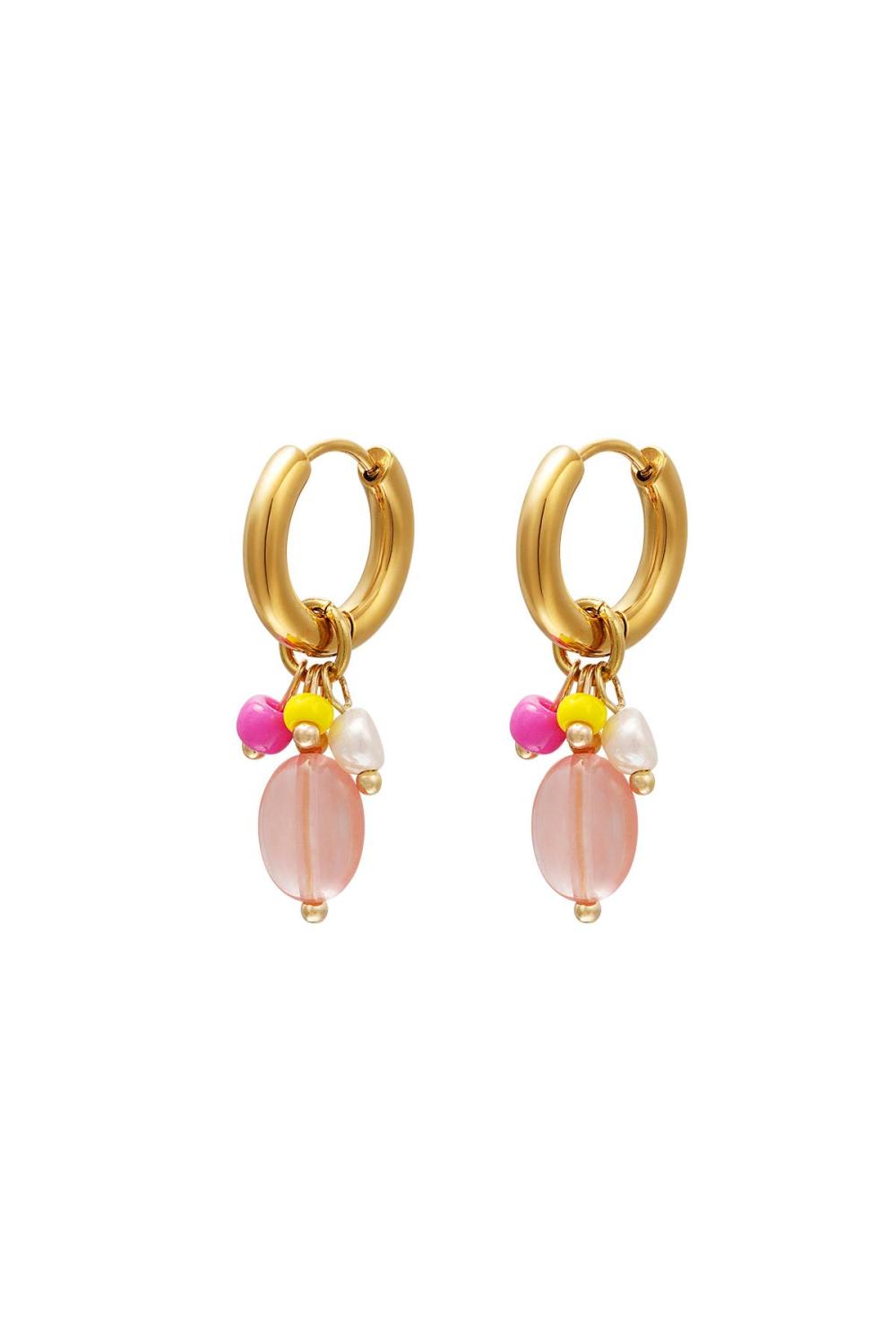 Boucles D'oreilles Pendantes Acier Inoxydable 