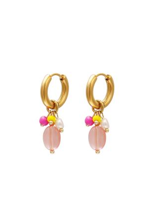 Boucles D'oreilles Pendantes Acier Inoxydable h5 