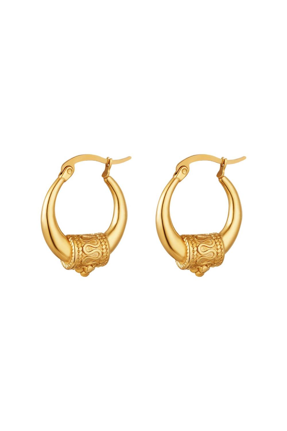 Boucles D'oreilles En Acier Inoxydable Indian Vibes - Petit 