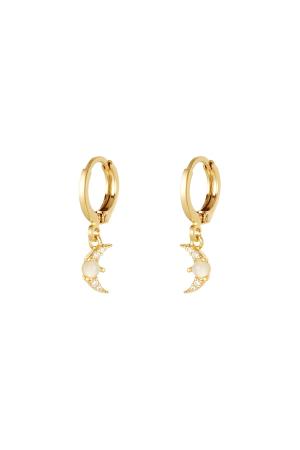Boucles D'oreilles Lune - Collection Sparkle Cuivré h5 