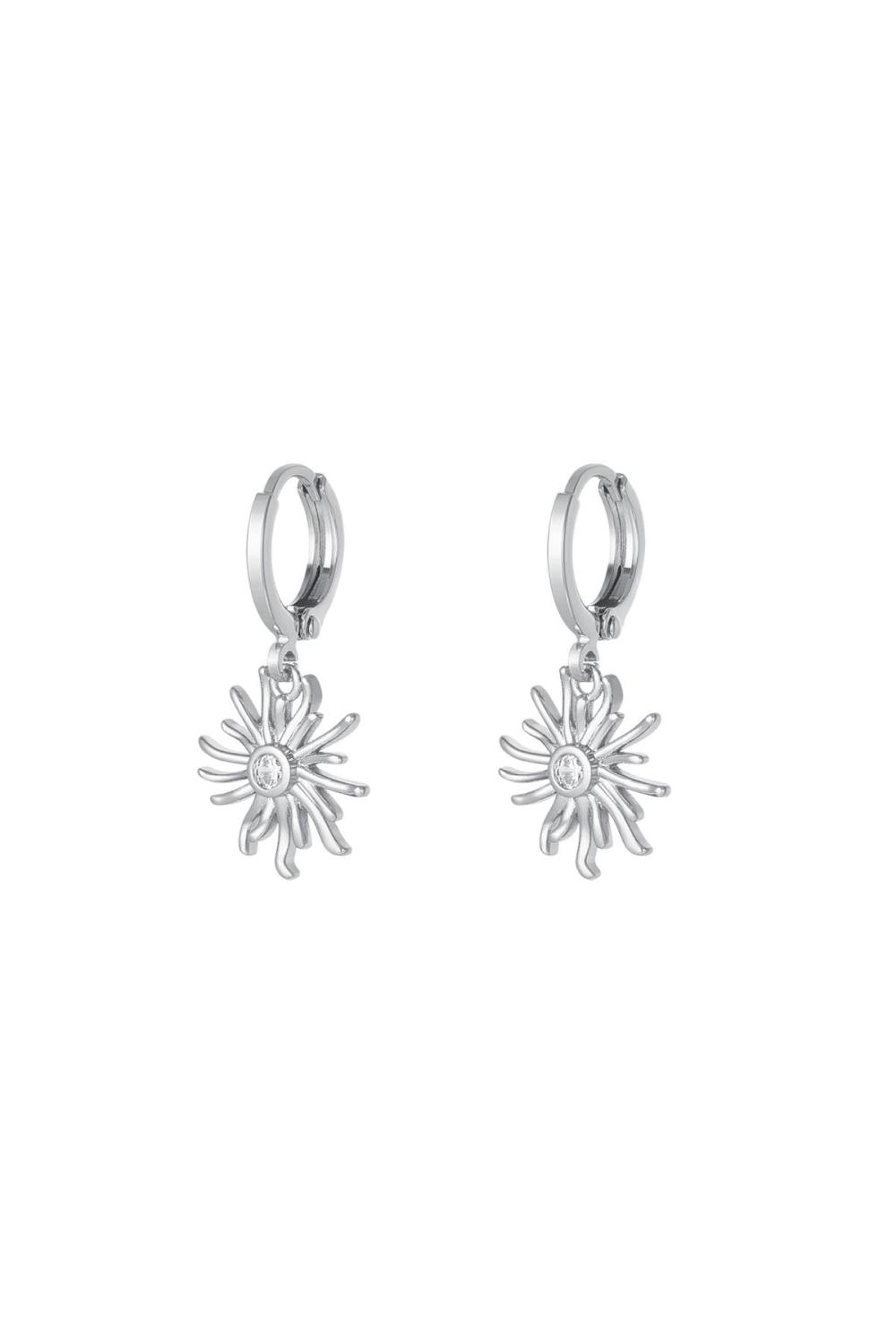 Boucles D'oreilles Soleil - Collection Sparkle Argenté Cuivré