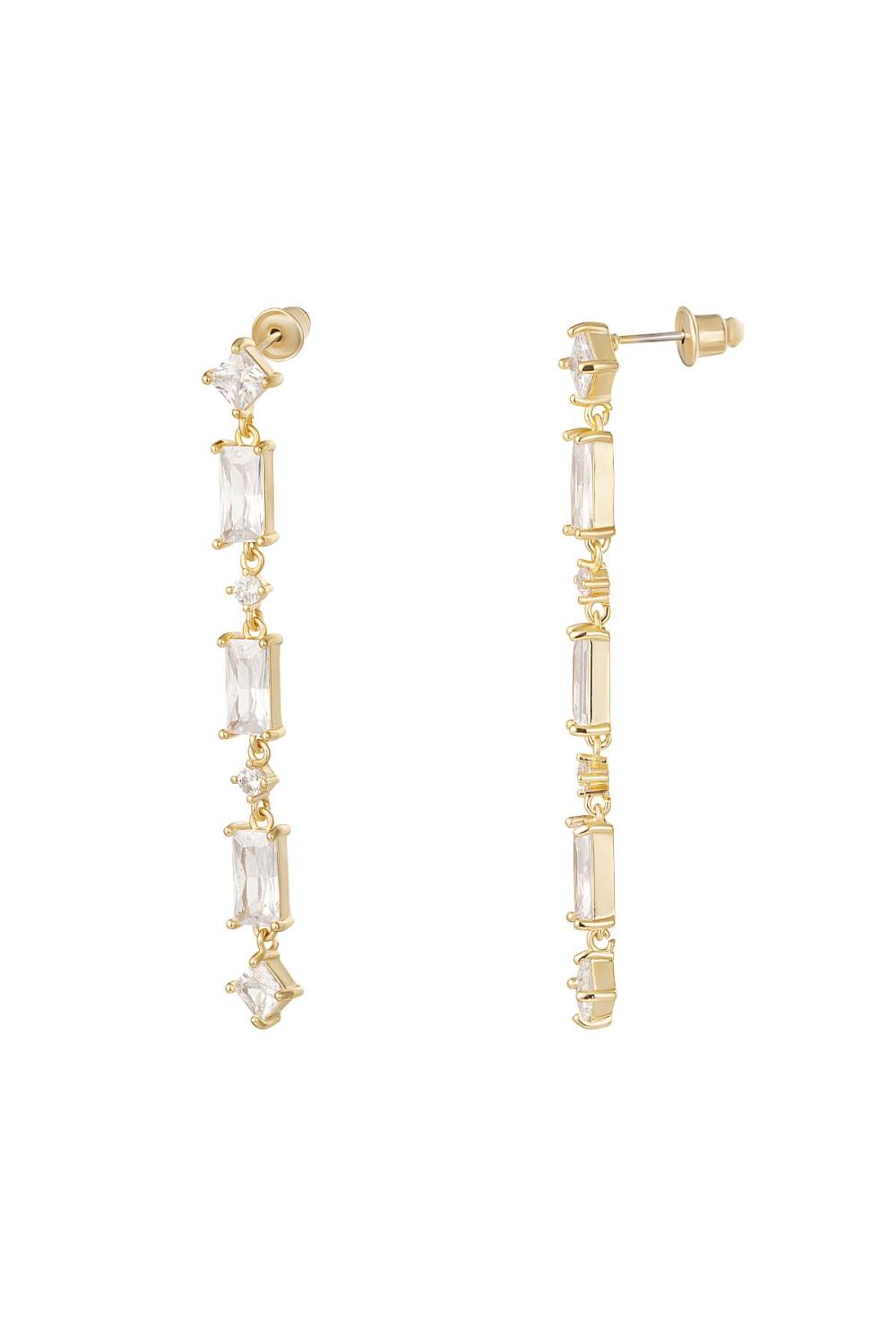 Boucles D'oreilles Pierres Colorées - Collection Sparkle Cuivré 