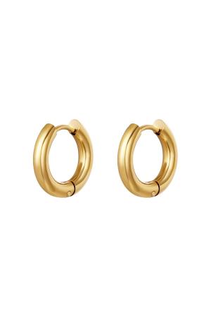 Boucles D'oreilles Créoles Basiques - Petites Acier Inoxydable h5 