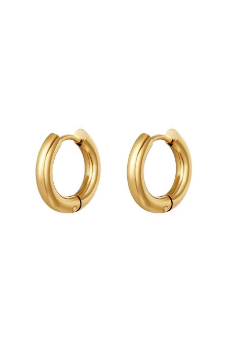 Boucles d'oreilles créoles basiques - petites Acier inoxydable