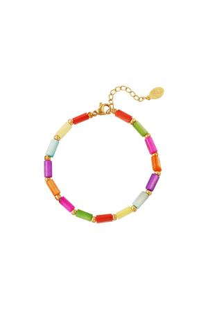 Bracelet Coloré - Collection Arc-En-Ciel Multicouleur Acier Inoxydable h5 
