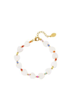 Bracelet Coeurs Arc-En-Ciel - Collection Arc-En-Ciel Multicouleur Acier Inoxydable h5 