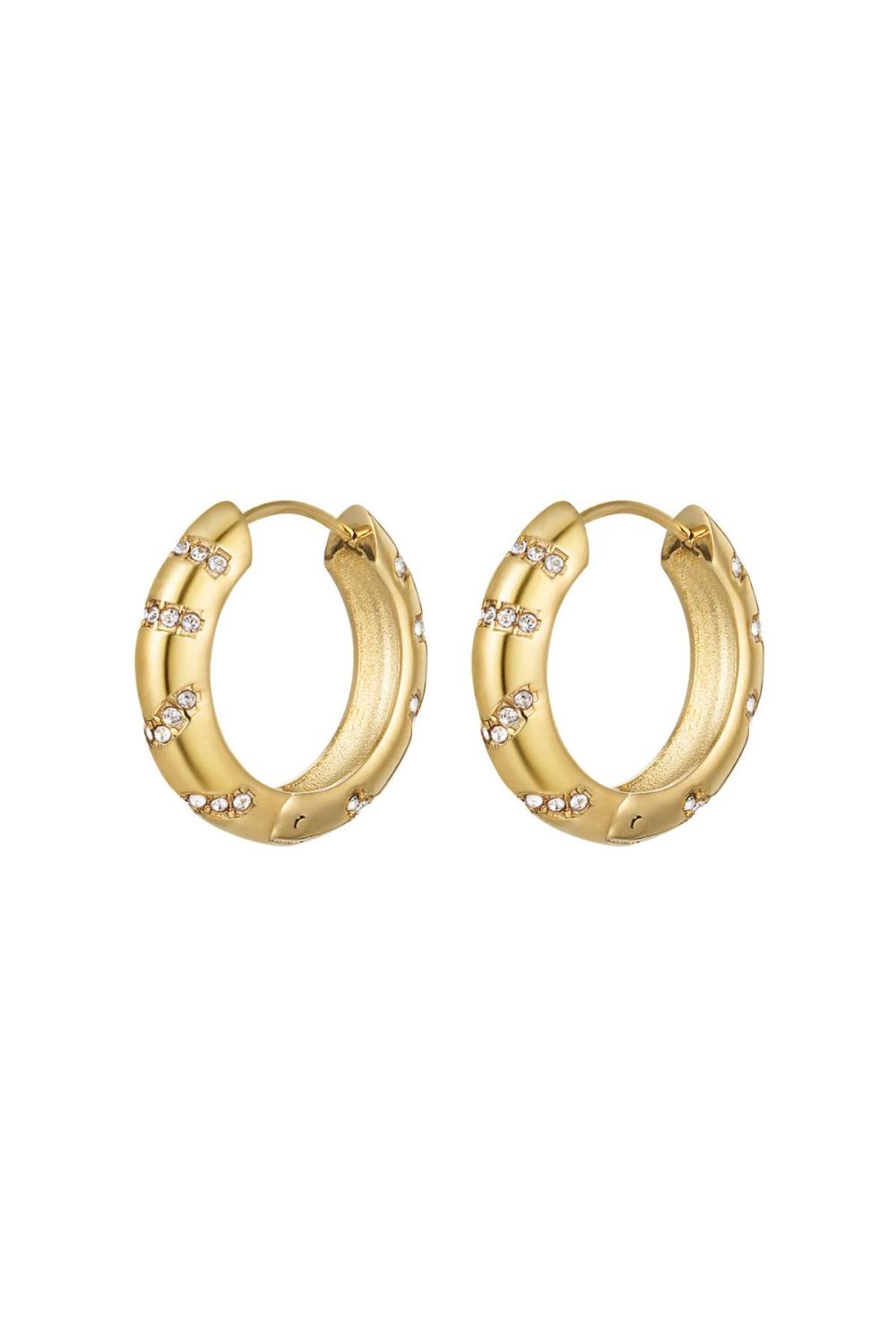 Boucles D'Oreilles Créoles Arc-En-Ciel 