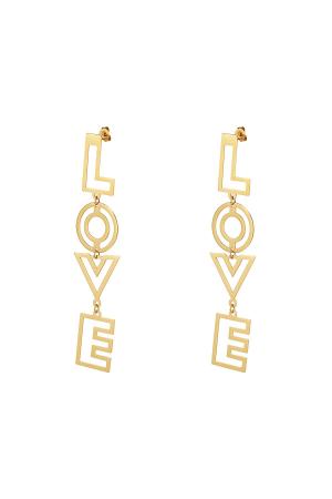 Boucles D'oreilles D'amour Acier Inoxydable h5 