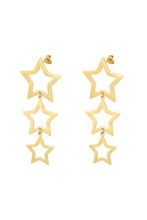 Boucles D'oreilles Étoiles Acier Inoxydable h5