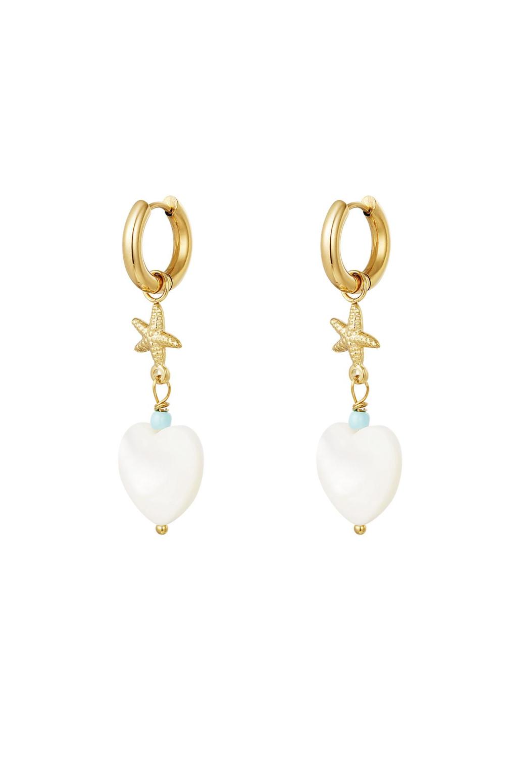 Boucles D'oreilles Étoile De Mer - Collection Plage Acier Inoxydable 