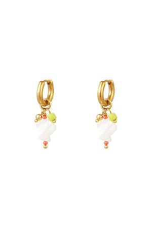Boucles D'oreilles Petits Coquillages - Collection Plage Acier Inoxydable h5