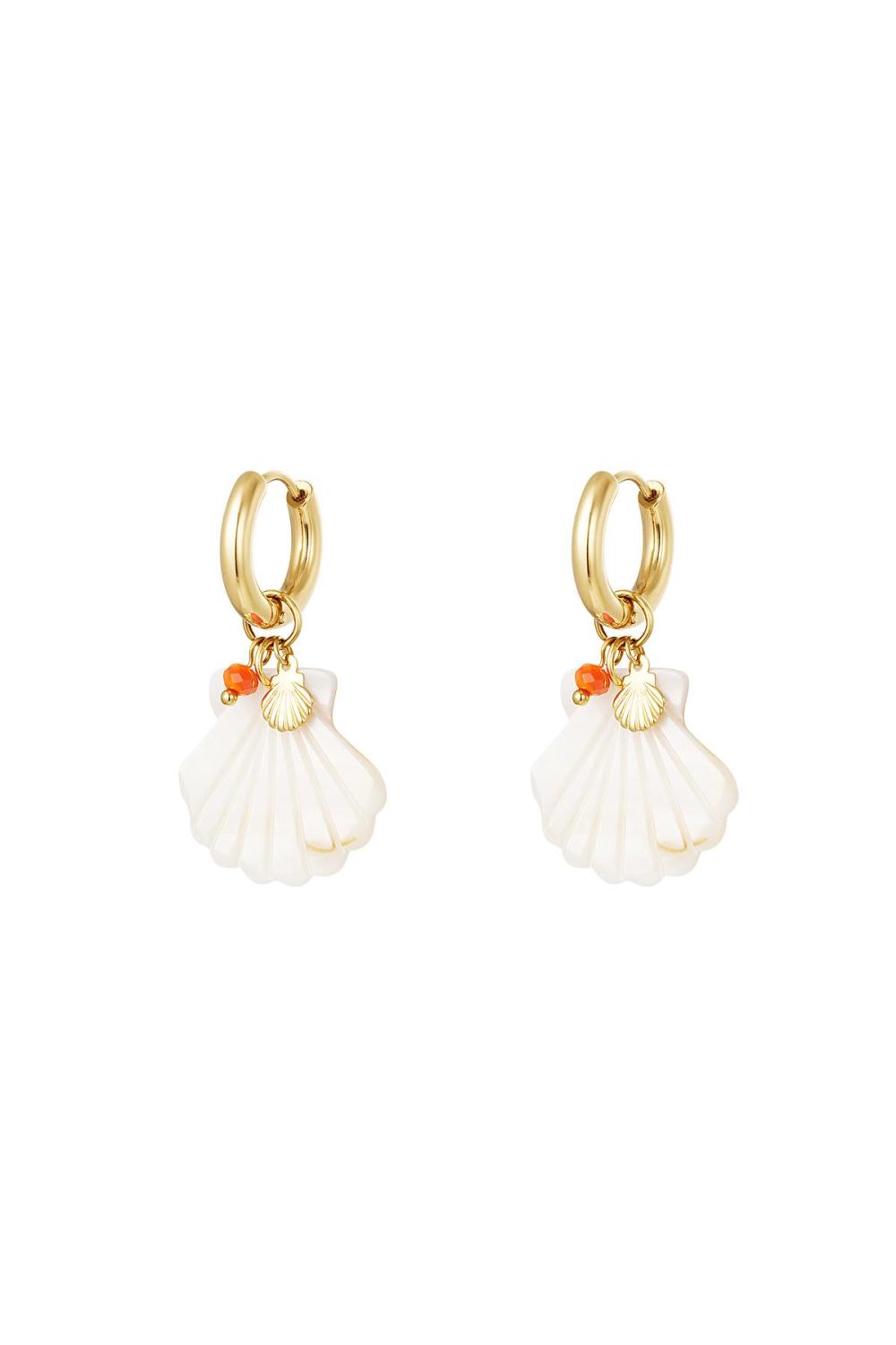 Boucles D'oreilles Coquillage - Collection Plage Acier Inoxydable 