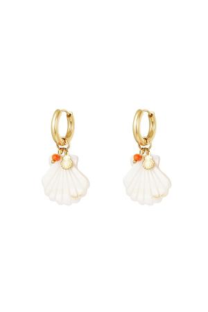 Boucles D'oreilles Coquillage - Collection Plage Acier Inoxydable h5 