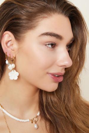 Boucles D'oreilles Plumes - Collection Plage Acier Inoxydable Doré h5 Image2