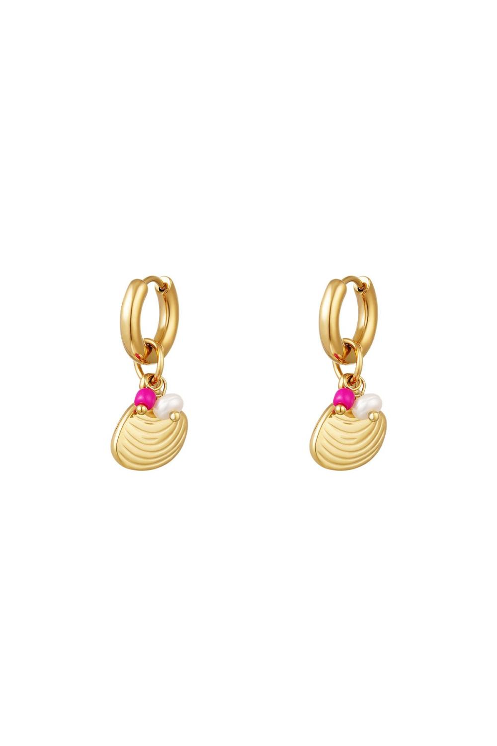 Boucles D'oreilles Coquillage - Collection Plage Acier Inoxydable