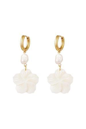 Boucles D'oreilles Fleurs - Collection Plage Acier Inoxydable h5 
