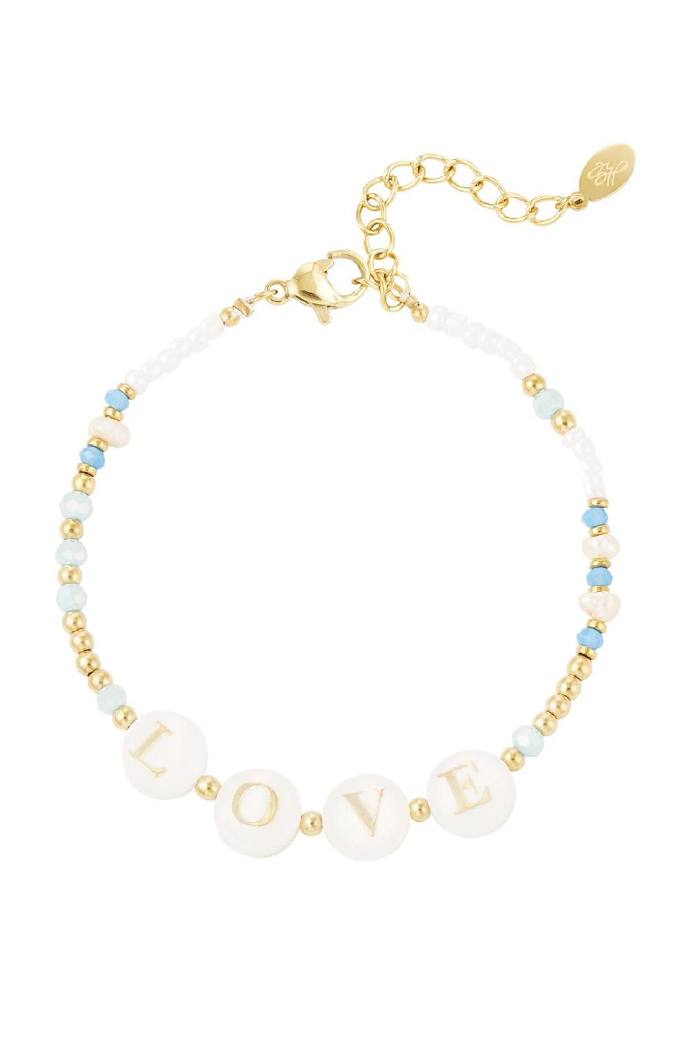 Bracelet Love - Collection Plage Couleur Or Acier Inoxydable 