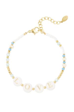 Bracelet Love - Collection Plage Couleur Or Acier Inoxydable h5 