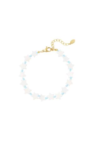 Bracelet Nuit Étoilée - Collection Plage Blanc Coquilles h5 