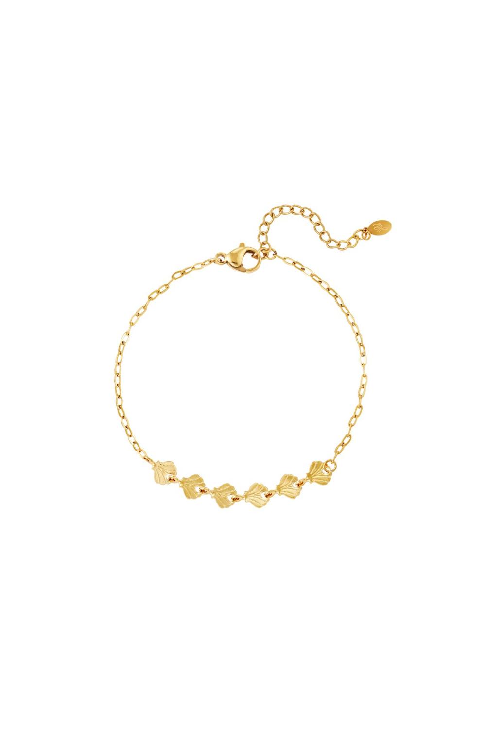Bracelet Coquillage - Collection Plage Couleur Or Acier Inoxydable 